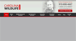Desktop Screenshot of carolinawildliferemoval.com